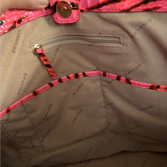 Brahmin Brooke Tote – Pink Feline Ombré Melbourne + Matching Pouch - Picture 3 of 9